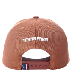 Boné Unissex Texas Farm Caramelo Com Logo Bandeira EUA Ref:TF355