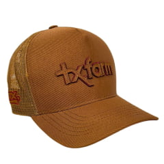 Boné Unissex Texas Farm Caramelo Overtone Com Logo Caramelo Ref:TF809