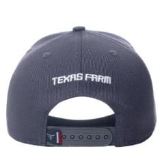 Boné Unissex Texas Farm Cinza Chumbo Com Logo EUA Ref: TF355