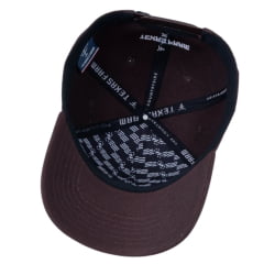 Boné Unissex Texas Farm Marrom Café Com Logo Bandeira EUA Ref:TF355