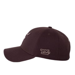 Boné Unissex Texas Farm Marrom Café New Texas Com Logo Aplicado Em Bege Ref:TF672