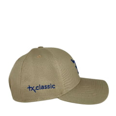 Boné Unissex Texas Farm Marrom Caqui Tx Classic Com Logo Em Azul REF:TF863