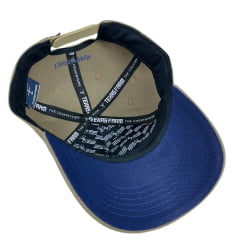 Boné Unissex Texas Farm Marrom Caqui Tx Classic Com Logo Em Azul REF:TF863