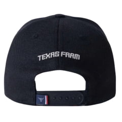 Boné Unissex Texas Farm Preto Bounce Preto Com Logo Preto E Mescla REF:TF972