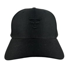 Boné Unissex Texas Farm Preto Com Logo Bordado Preto Ref TF1020