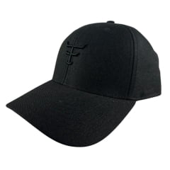 Boné Unissex Texas Farm Preto Com Logo Bordado Preto Ref TF1020