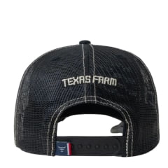 Boné Unissex Texas Farm Preto Texas Wilder Com Logo Em Marrom Ref:TF985