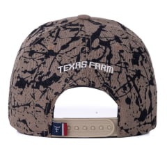 Boné Unissex Texas Farm Smash Color Caqui Com Logo Em Cru Ref:TF947