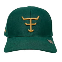 Boné Unissex Texas Farm Verde Musgo Classic Com Logo Dourado Ref:TF863