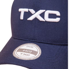 Boné Unissex TXC Azul Marinho Com Logo Bordada Em Branco Ref.120261C