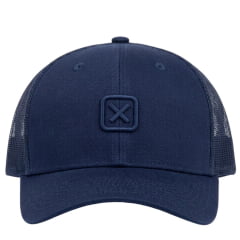 Boné Unissex TXC Azul Marinho High Snap Com Bordado Azul Ref:11939C