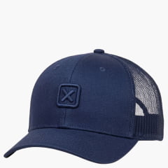 Boné Unissex TXC Azul Marinho High Snap Com Bordado Azul Ref:11939C
