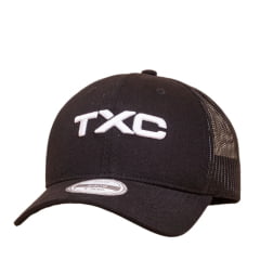 Boné Unissex TXC Preto Com Logo Bordada Em Branco Ref:120192C