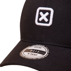 Boné Unissex TXC Preto Com Logo Bordada Em Branco Ref.120193C