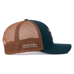 Boné Texas Farm Verde Com Marrom Double Logo e Telinha - Ref. TF 912
