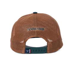 Boné Texas Farm Verde Com Marrom Double Logo e Telinha - Ref. TF 912