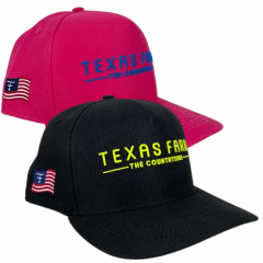 Boné Unissex Texas Farm Preto e Rosa– Ref. TF 688