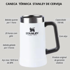 Caneca Térmica Stanley Cerveja 709 ML Branco Ref:8042