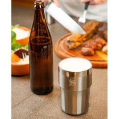 Copo Térmico Stanley Happy Hour Tumbler 384ML Beer Stainless Prata Ref: 8199