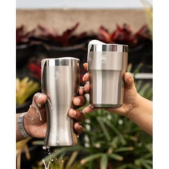 Copo Térmico Stanley Happy Hour Tumbler 384ML Beer Stainless Prata Ref: 8199