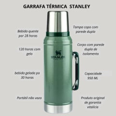 Garrafa Térmica Stanley Classic Verde 950ML Ref: 8072