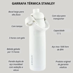 Garrafa Térmica Stanley Iceflow Bottle Branca 1,1 L Ref:8207