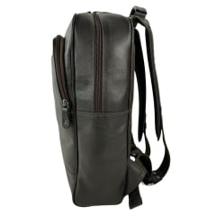 Mochila Masculina PelliBrasil 100% Couro Marrom Para Notebook Até 15" Ref: 2035