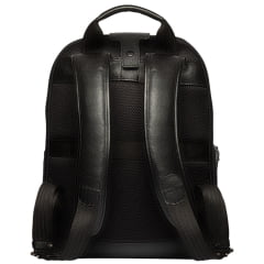 Mochila Masculina PelliBrasil 100% Couro Preto Antifurto Para Notebook Até 15" Pearson Texas Ref: 2148