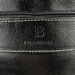 Mochila Masculina PelliBrasil 100% Couro Preto Para Notebook Até 15" Ref: 2130
