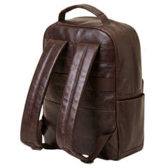 Mochila TXC Couro Dallas Café Compartimento Para Notebook Ref: M207