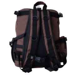 Mochila Texas Farm Hard Unissex Marrom Bordado Dourado Ref: MC004