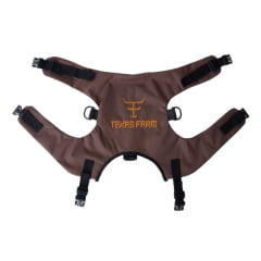 Mochila Texas Farm Hard Unissex Marrom Bordado Dourado Ref: MC004