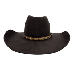 Bandinha Feminina Pyramid Country Off White De Pelo Com Cravos Cobre Strass Furta Cor Ref:B43