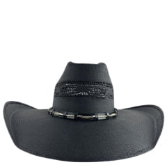 Chapéu Country Bangora Pralana Iron Cross Aba 12 Preto R:12961