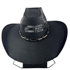 Chapéu Country Bangora Pralana Iron Cross Aba 12 Preto R:12961