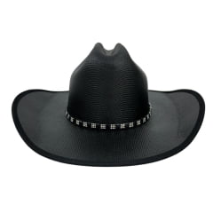 Chapéu Country Dallas Preto Glitter Preto Strass Preto Ref.15030