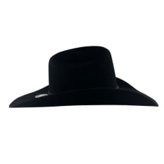 Chapéu Country De Feltro Marcatto Preto Abridor Garrafa Bandinha Em Couro Carneira Em Tecido Ref:14469