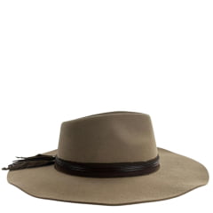 Chapéu Country Stetson Feltro Camel Bandinha De Couro Pingente Pena Carneira Em Tecido Ref: 64457