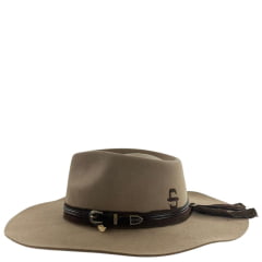 Chapéu Country Stetson Feltro Camel Bandinha De Couro Pingente Pena Carneira Em Tecido Ref: 64457
