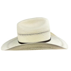 Chapéu Country Stetson Palha Bandinha Fixa Carneira Em Couro Ref: 65560