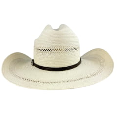 Chapéu Country Stetson Palha Bandinha Fixa Carneira Em Couro Ref: 65560