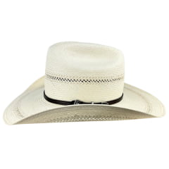 Chapéu Country Stetson Palha Bandinha Fixa Carneira Em Couro Ref: 65560