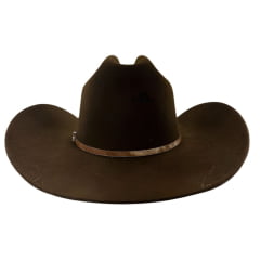 Chapéu Country Eldorado Edição Limitada Ana Castela Feltro Importado Marrom Com Pelo Aba 10 Carneira Em Couro AC961.C