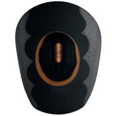 Chapéu Country Eldorado Edição Limitada Ana Castela Feltro Importado Preto Duas Bandinhas Aba 10 Detalhe Brilho AC960B