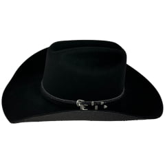 Chapéu Country Eldorado Edição Limitada Ana Castela Feltro Importado Preto Duas Bandinhas Aba 10 Detalhe Brilho AC960B