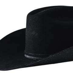 Chapéu Country Eldorado Edição Limitada Ana Castela Feltro Importado Preto Duas Bandinhas Aba 10 Detalhe Brilho AC960B