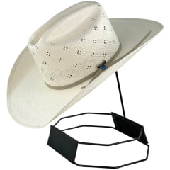 Chapéu Country Eldorado Palha 15X Shantung C. Ropers Aba 10.5 Bristol