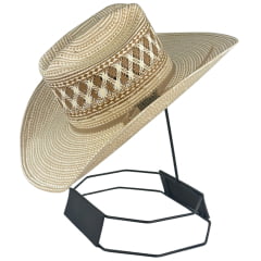 Chapéu Country Eldorado Palha 15X Shantung C. Ropers Aba 10.5 New Bicolor - Ref: EC841 Chapéu Country Eldorado Palha 15X Shantung C. Ropers Aba 10.5 New Bicolor - Ref: EC841