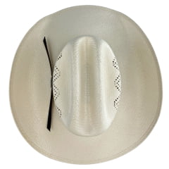 Chapéu Country Eldorado Palha Shantung 15X C. Ropers Aba 10.5 Fort Worth Carneira Em Tecido REF:EC1510