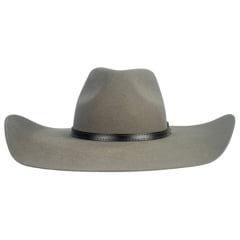 Chapéu Country Importado John B. Stetson Company 3X Premium Aba 12.0 Cor: Caqui C/ Banda Marrom Ref: 64421-0070